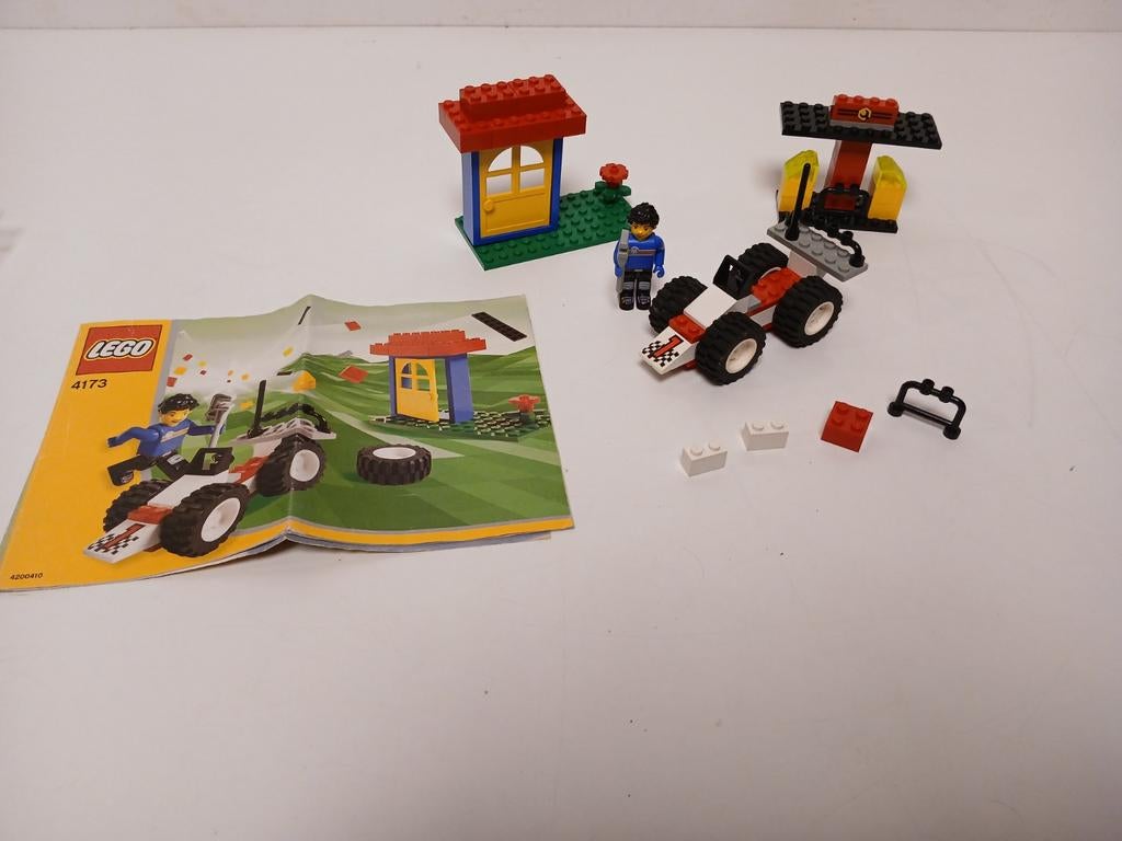 Lego 4173 max pitstop met boekje, Kinderen en Baby's, Speelgoed | Duplo en Lego, Ophalen of Verzenden