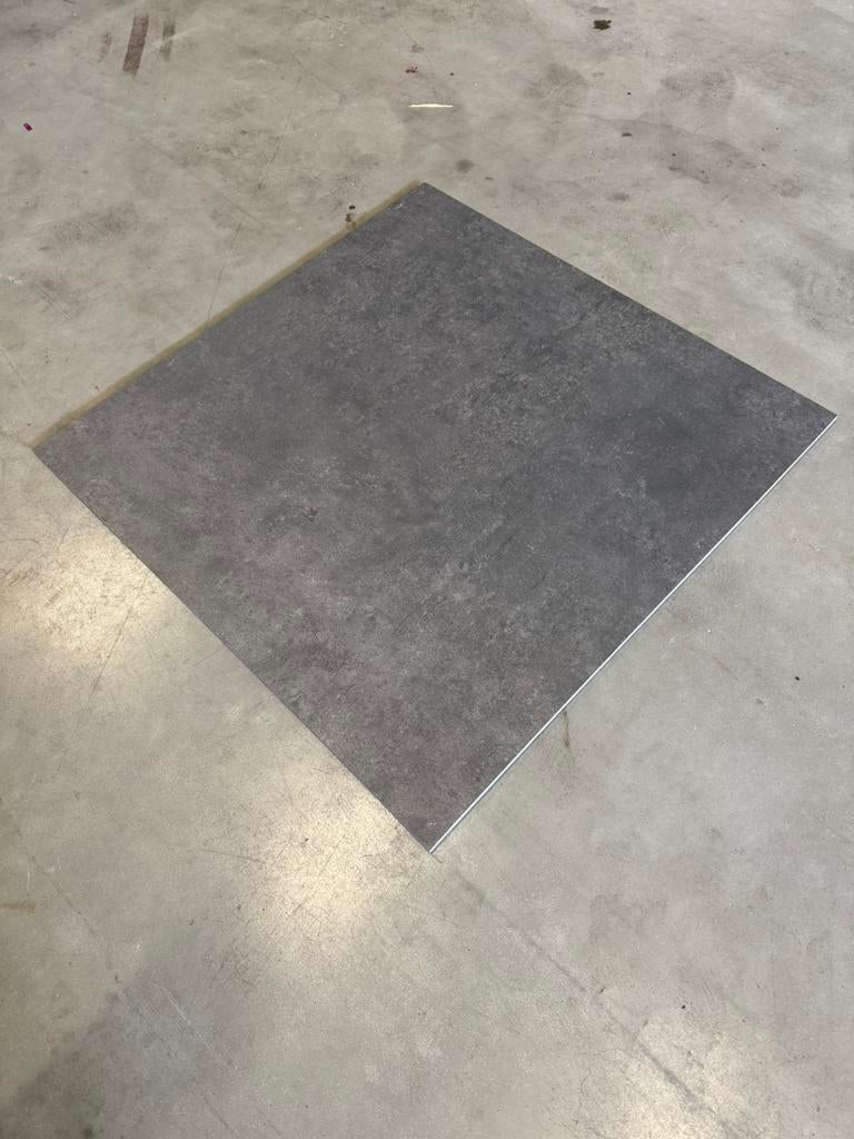 Vloertegels 80x80 cm antraciet evoque Fumo 46 pak 60m2, Ophalen of Verzenden, Zo goed als nieuw