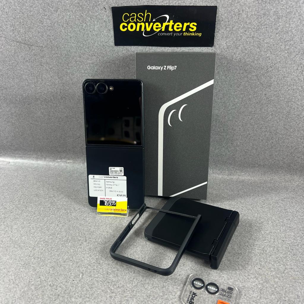 Samsung Galaxy Z Flip 7 | 512GB | SALE | 394172, Zwart, Ophalen of Verzenden, Zo goed als nieuw, Zonder simlock