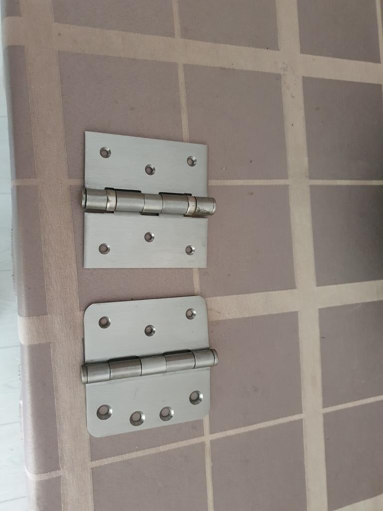 Zeer zware RVS scharnieren van merk BSW 102x102 x3mm, Ophalen, Nieuw, Rvs