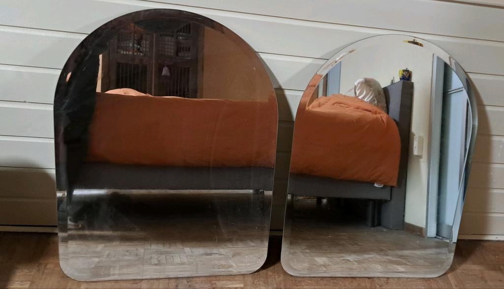 Spiegel, Huis en Inrichting, Woonaccessoires | Spiegels, Ophalen, Zo goed als nieuw, Minder dan 100 cm, Rechthoekig