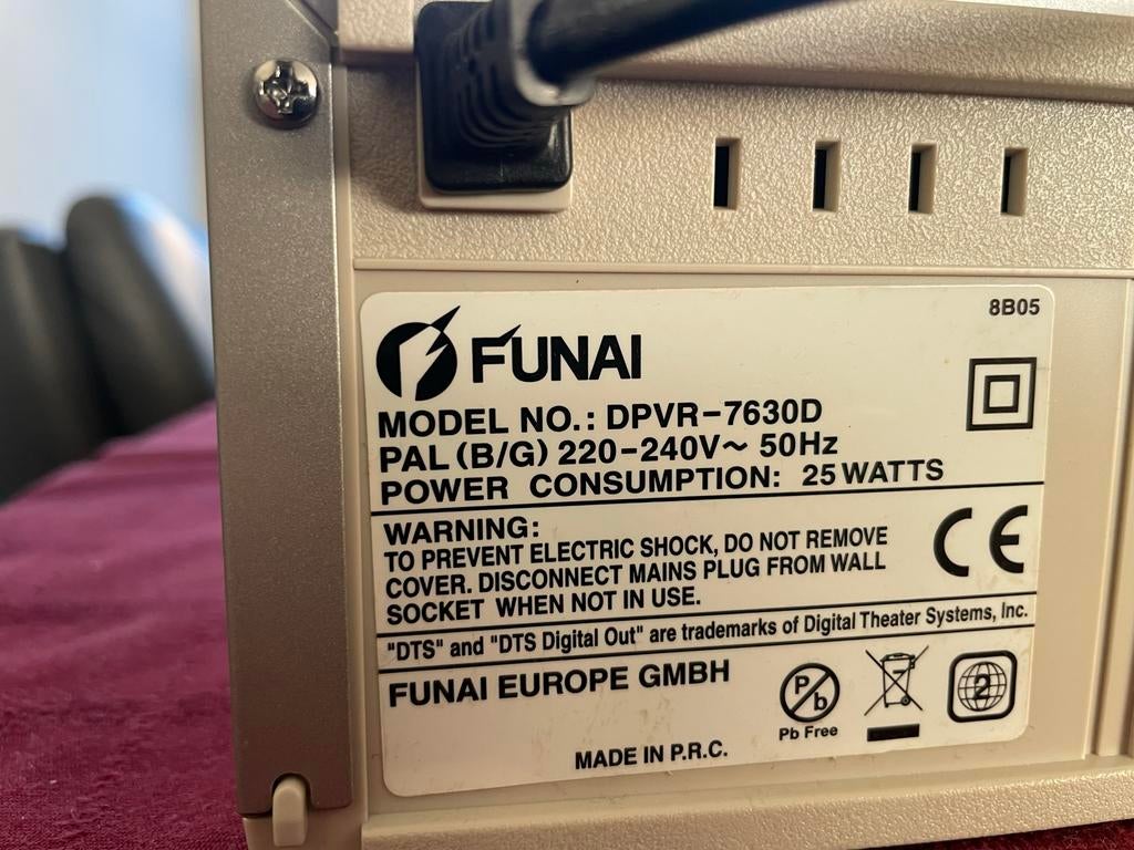 Funai DPVR-7630D DVD-speler, Ophalen, Zo goed als nieuw, Dvd-recorder, Overige merken