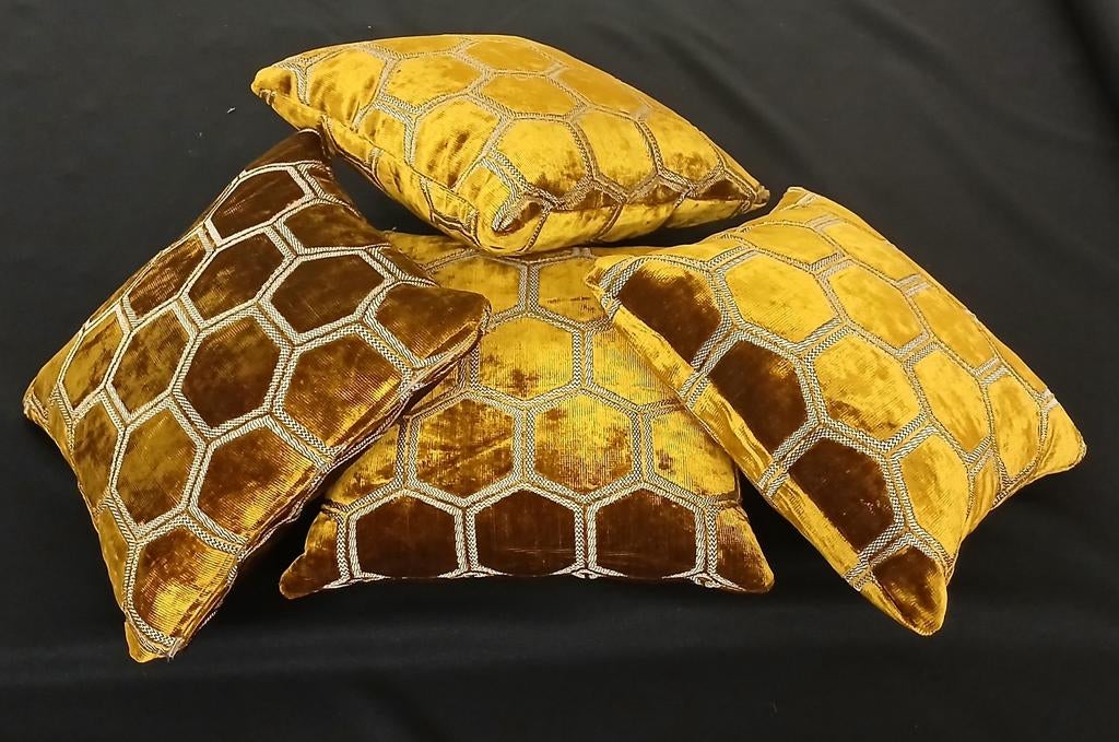 Manipur gold designer guild Sierkussens 45x45 met Vulling, Huis en Inrichting, Woonaccessoires | Kussens, Ophalen of Verzenden