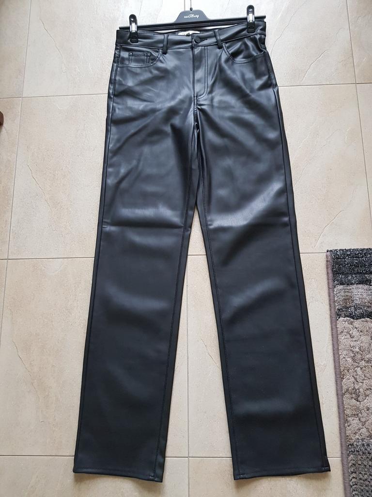 NUKUS jane broek lederlook M, zwart, Maat 38/40 (M), Zwart, Nieuw, Ophalen of Verzenden
