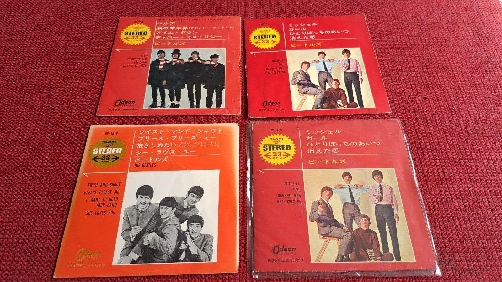 Beatles 4 Japanse EP's, EP, Ophalen of Verzenden, EP