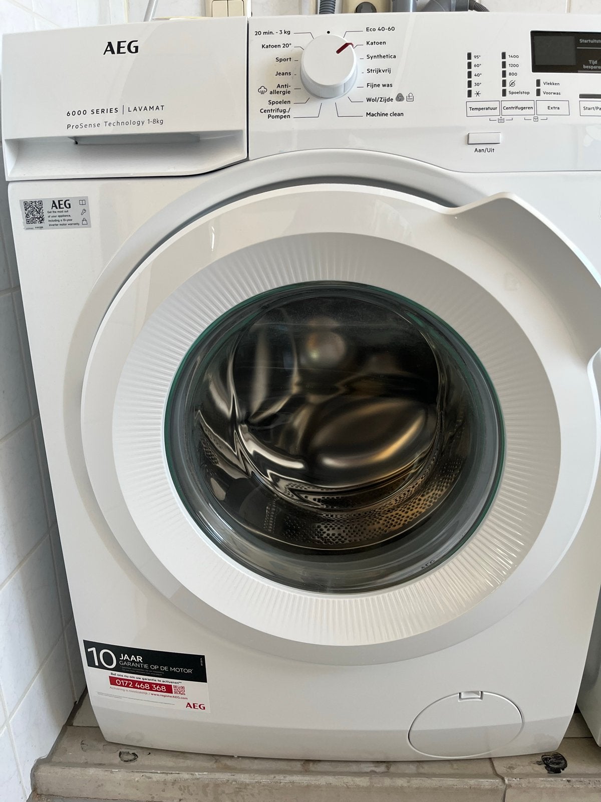 AEG 6000 SERIES LAVAMAT 8kg Wasmachine - Zo goed als nieuw, Witgoed en Apparatuur, Wasmachines, Ophalen, 8 tot 10 kg, 85 tot 90 cm