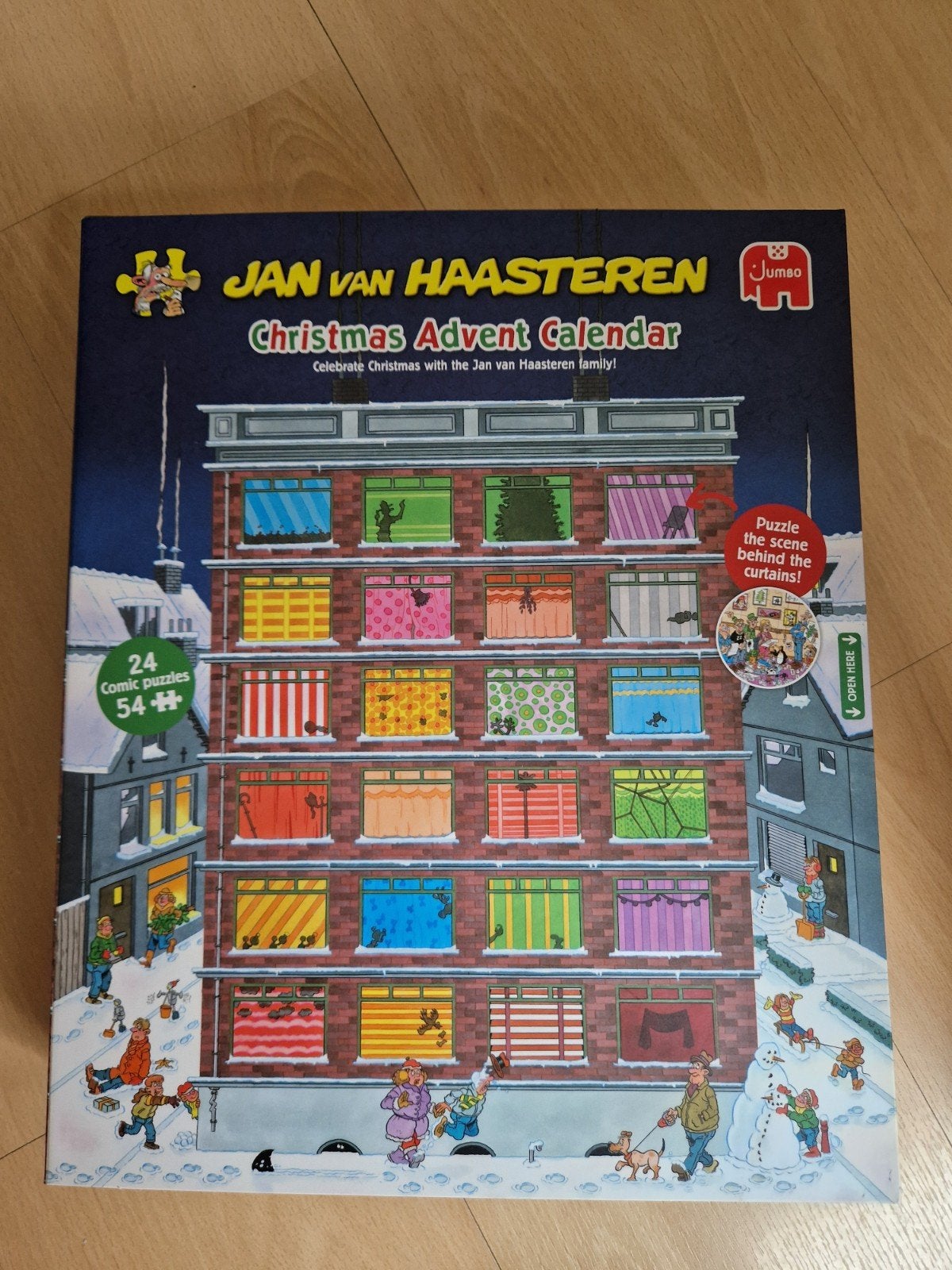 Jan van Haasteren Kerst Adventskalender Puzzel, Ophalen, Minder dan 500 stukjes, Gebruikt, Legpuzzel