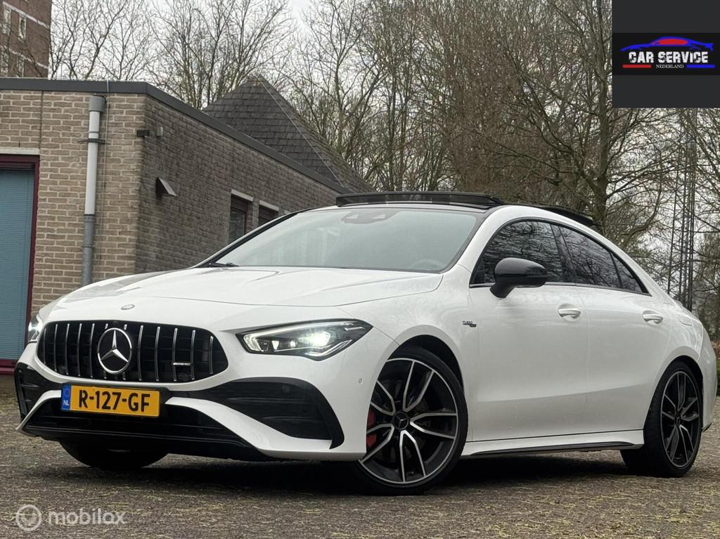 Mercedes Benz CLA-AMG 35 4MATIC Premium Plus/PANO/NWE APK/DO, Auto's, Mercedes-Benz, Automaat, CLA, 1490 kg, Euro 6