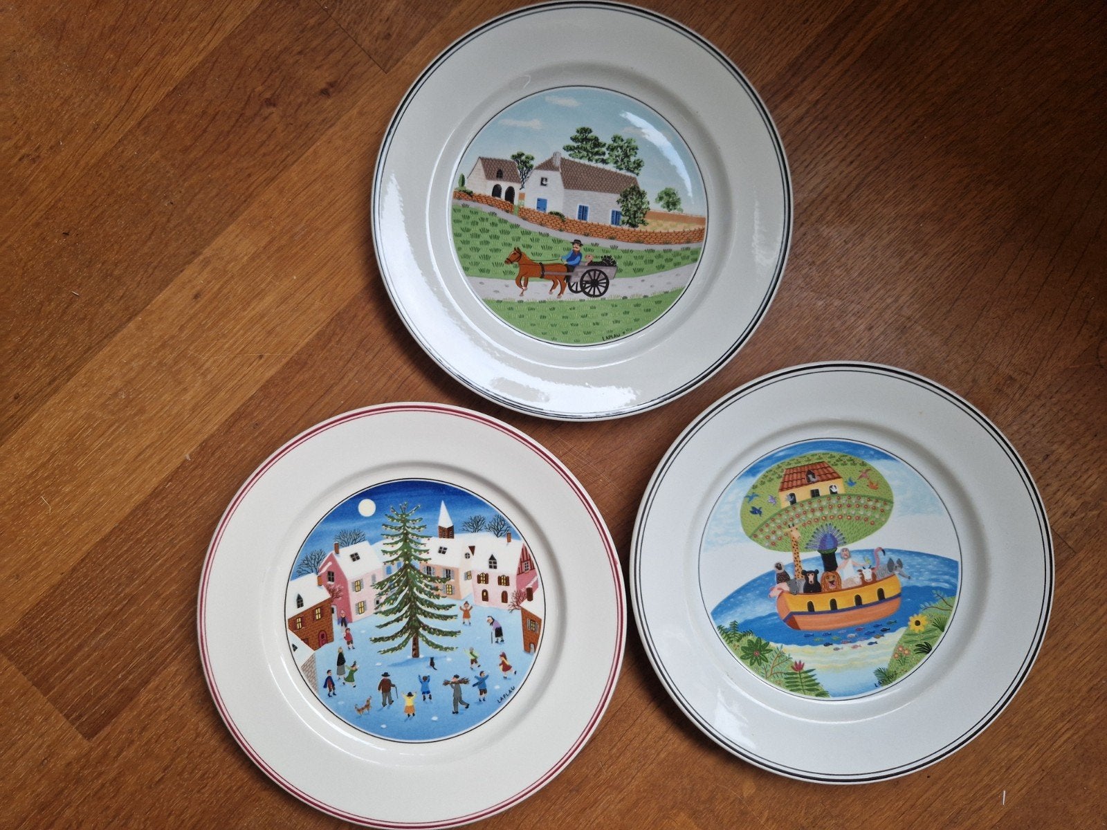 Villeroy & Boch Design Naif decoratieve borden (3 stuks), Ophalen
