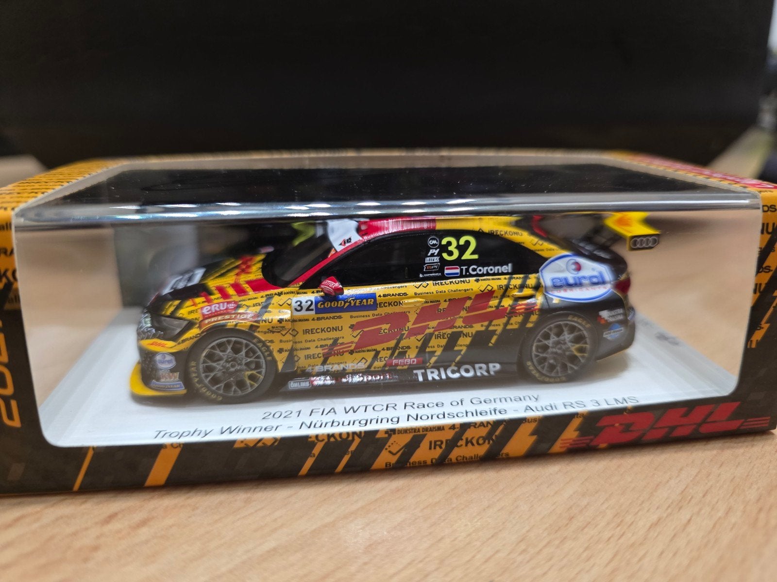 Audi RS3 LMS WTCR  gesigneerd Tom Coronel, Ophalen of Verzenden, Auto's