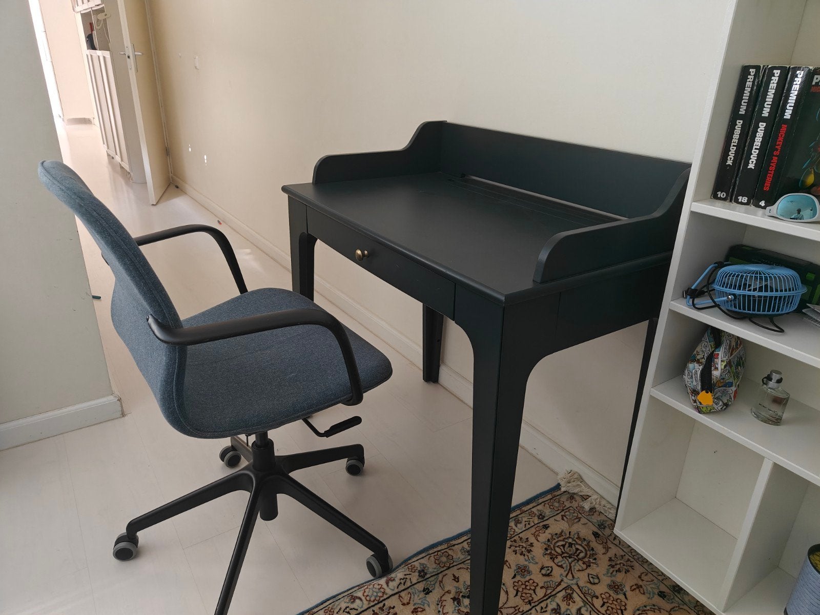 IKEA LOMMARP bureau – donker blauwgroen, Ophalen, Met lades, Kinderbureau, IKEA