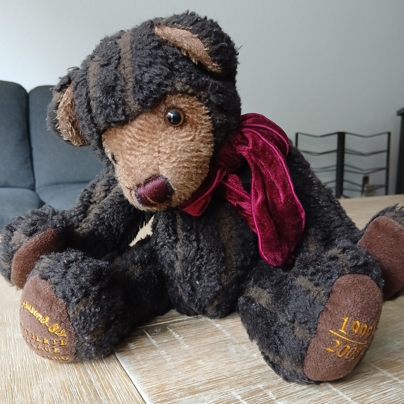 Steiff Teddybeer 1912 Zwart - Club Editie 1999/2000, 35 cm, Verzamelen, Ophalen of Verzenden, Zo goed als nieuw, Overige typen
