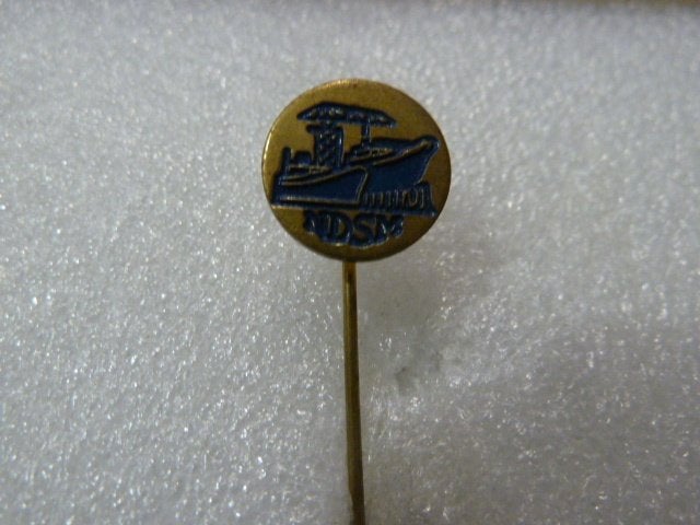 Vintage NDSM Scheepswerf Speldje - Zeldzaam Verzamelobject, Ophalen of Verzenden, Gebruikt, Overige onderwerpen, Speldje of Pin