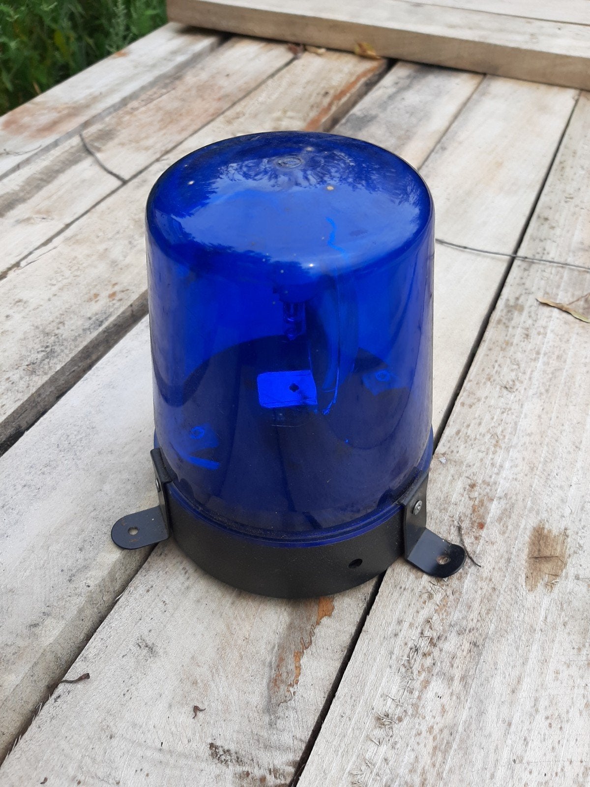 Blauwe gebruikte zwaailamp zonder kabel, Ophalen of Verzenden, Gebruikt