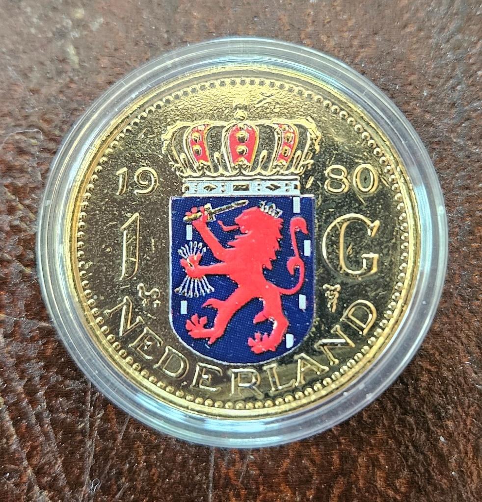 vergulde gulden en rijksdaalder 1980, Ophalen of Verzenden, Koningin Juliana, 2½ gulden, Losse munt