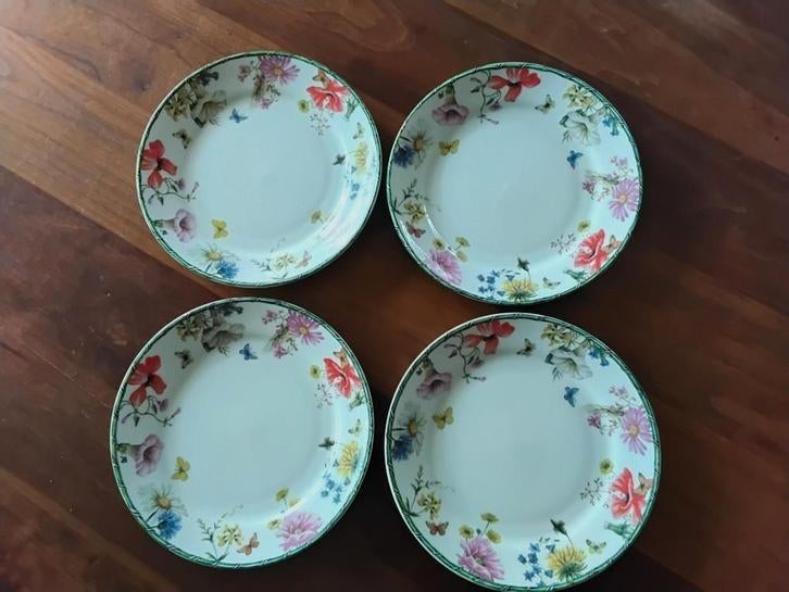 4 gebakschotels Janneke Brinkman, Wild Garden, Huis en Inrichting, Keuken | Servies, Gebruikt, Ophalen of Verzenden, Overige stijlen