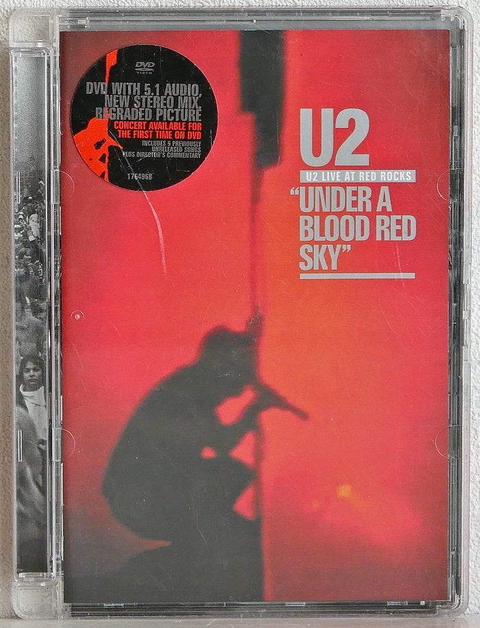U2 – Live At Red Rocks "Under A Blood Red Sky" (dvd), Inclusief doosje, Engels, Alle leeftijden, Ophalen of Verzenden