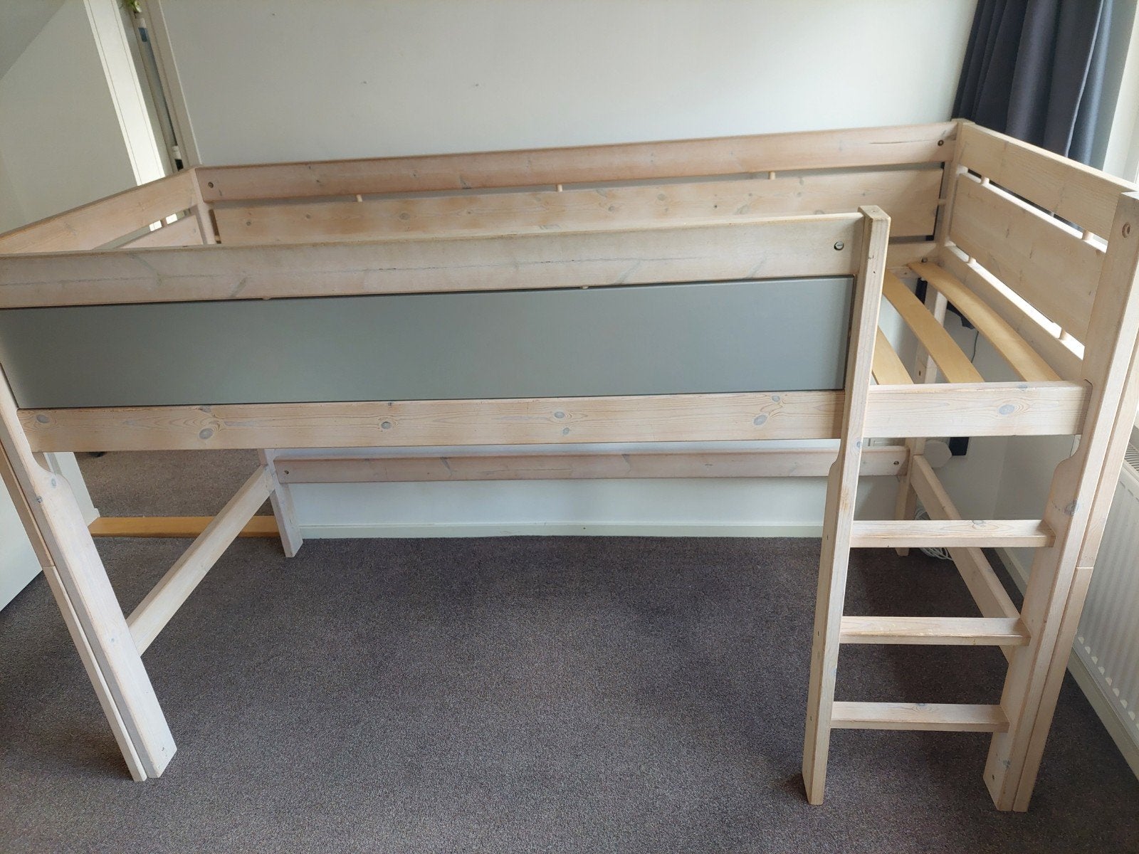 Lifetime kinderbed halfhoogslaper 90x200, Ophalen, Gebruikt, Eenpersoons, Minder dan 160 cm