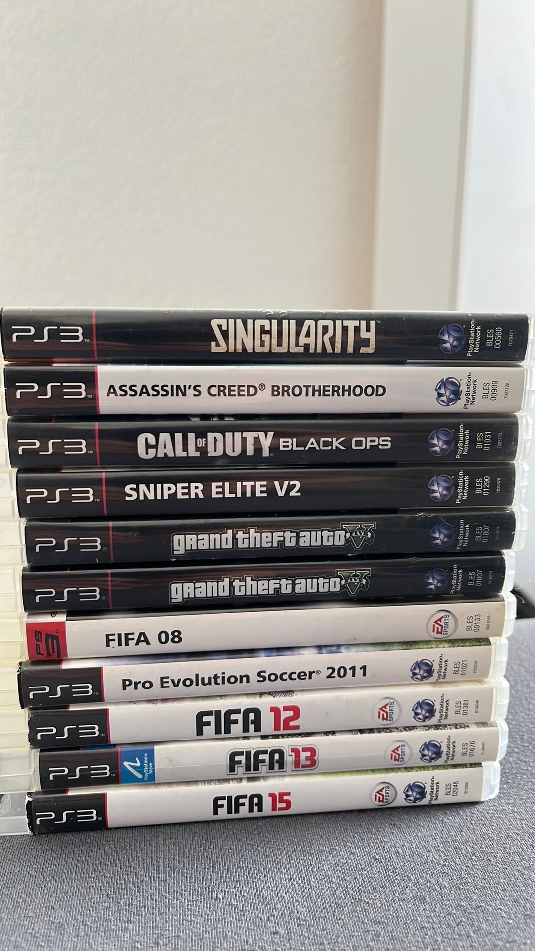 PS3 spellen GTA V, Call of Duty, Singularity, FIFA etc., Spelcomputers en Games, Ophalen of Verzenden, Zo goed als nieuw, Sport