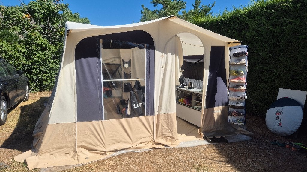 Trigano Odyssee GL Sport 2016 Vouwwagen | 1e eigenaar, Caravans en Kamperen, Ophalen, Trigano, Beige, Aanwezig