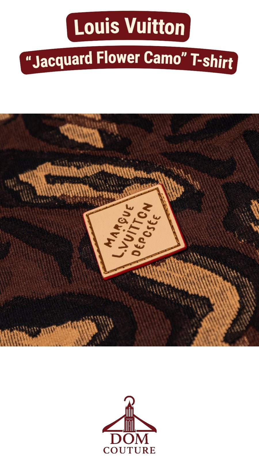 Louis Vuitton "Jacquard Flower Camo" Knit T-shirt, Ophalen of Verzenden