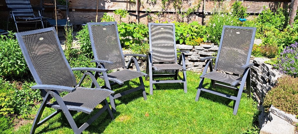 Hartman tuinstoelen verstelbaar, Ophalen, Gebruikt, Aluminium, Verstelbaar