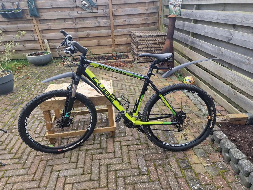 Cube Attention Mountainbike - Zwart/Neon Geel, Overige merken, Gebruikt, Hardtail, Heren