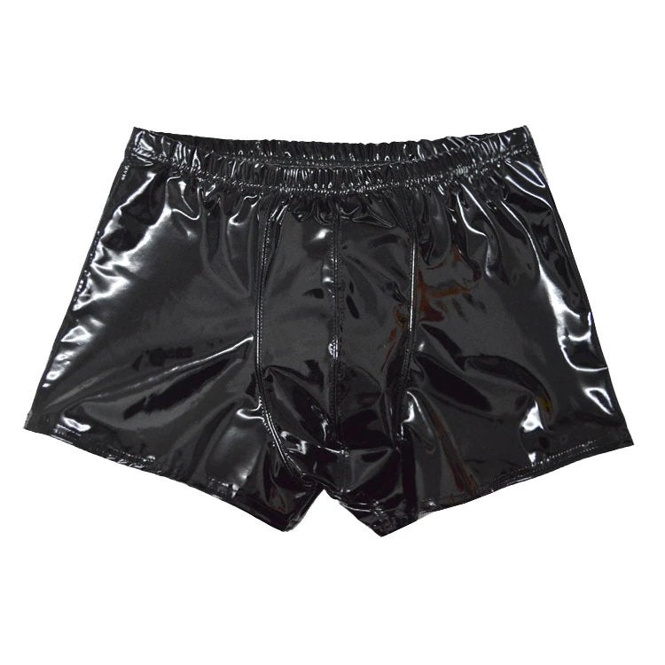 Zwarte glimmende lak boxer, Verzenden, Zwart, Boxer