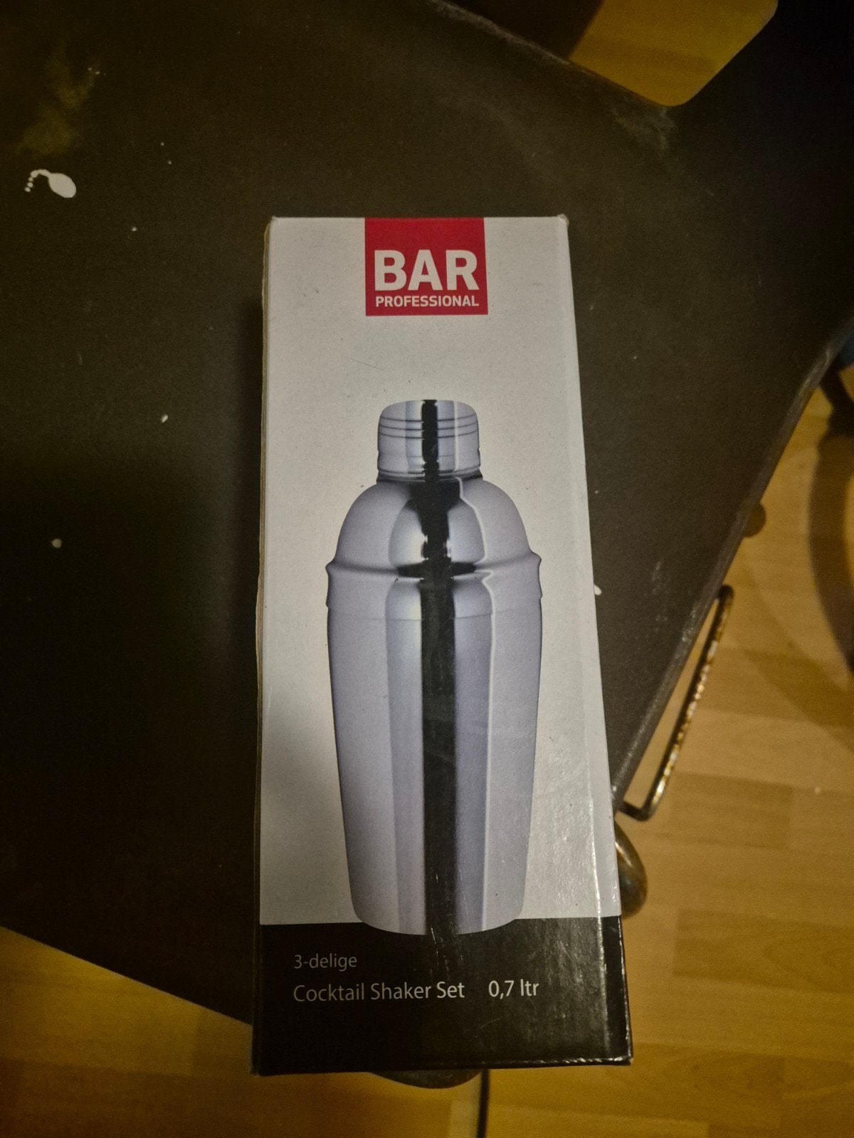 3-delige Cocktail Shaker Set 0.7 Ltr - BAR PROFESSIONAL, Overige typen, Ophalen of Verzenden, Metaal, Overige merken