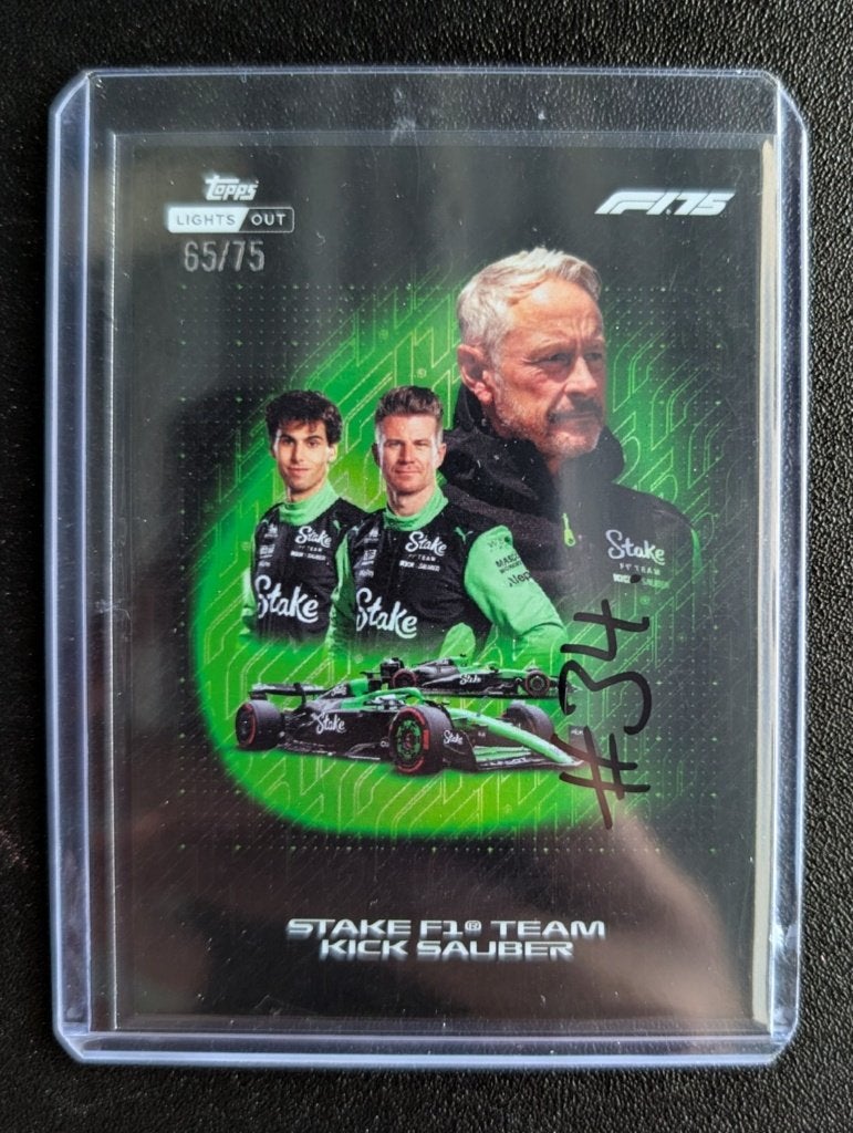 2025 Topps Lights out F1 Stake team /75, Ophalen of Verzenden, Nieuw, Plaatje