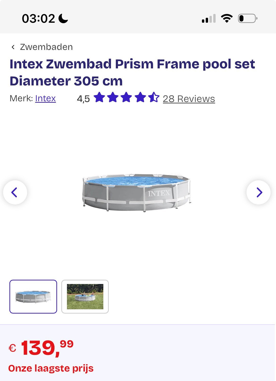 Beide nieuw. Zilveren in doos blauwe nieuw zonder doos, Tuin en Terras, Zwembaden, Minder dan 80 cm, Rond, Ophalen of Verzenden