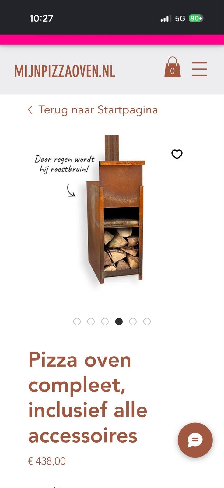 Complete Pizza Oven Set met Accessoires, Ophalen, Gebruikt