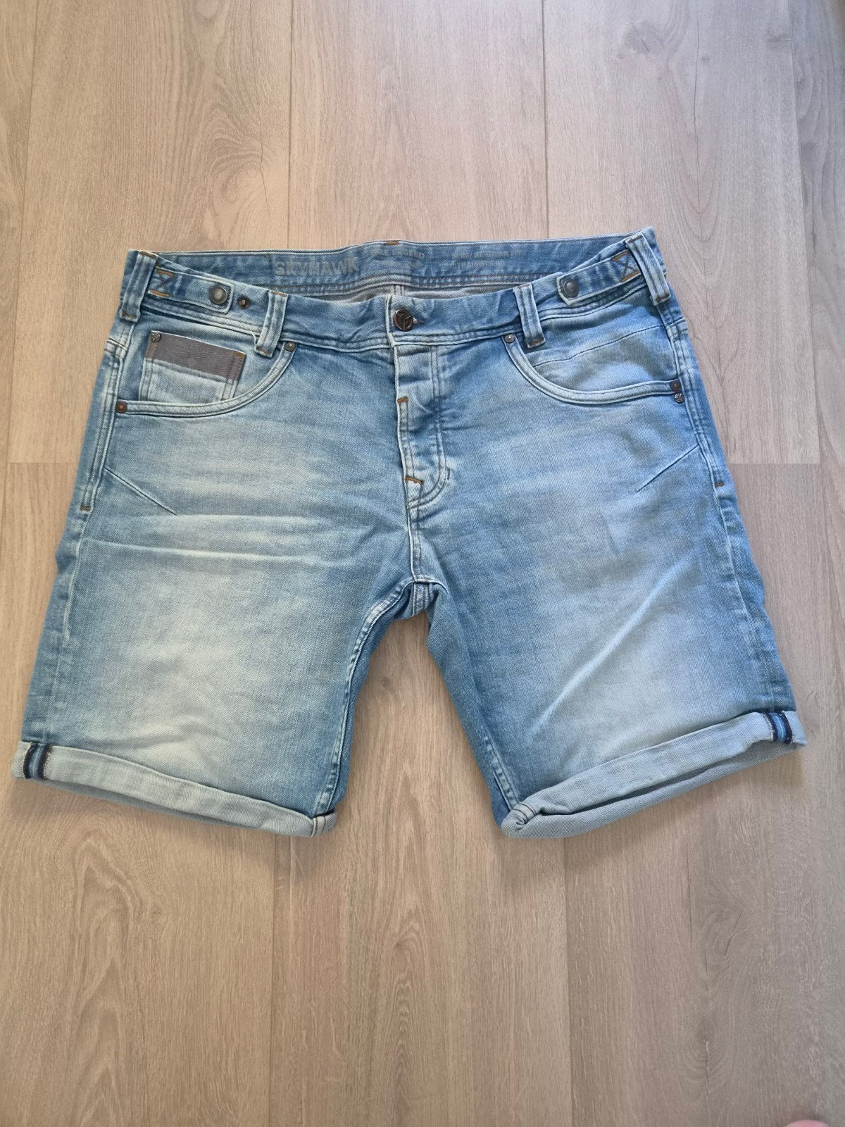 PME Legend korte spijkerbroek maat 38, W36 - W38 (confectie 52/54), Blauw, Ophalen of Verzenden, Zo goed als nieuw