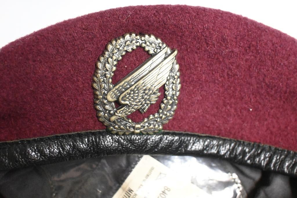 bundeswehr fallschirmjäger airborne para baret duitsland, Verzamelen, Ophalen of Verzenden, Landmacht, Duitsland, Helm of Baret