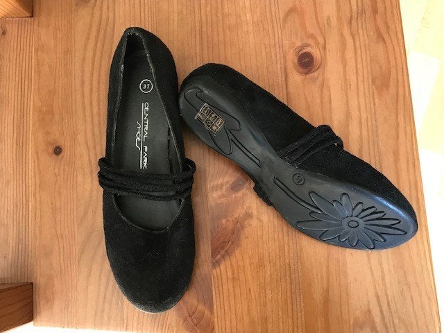 Ballerina's, Lolita lage fluwelen schoenen, Ophalen of Verzenden, Zo goed als nieuw, Zwart
