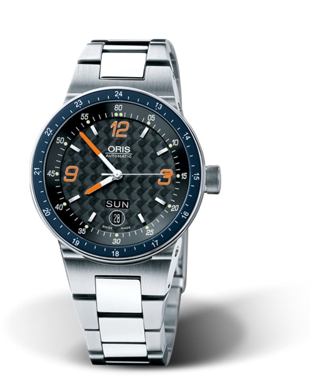 Oris Williams-F1 Carbon Automatic Watch, Gebruikt, Staal, Polshorloge, Ophalen