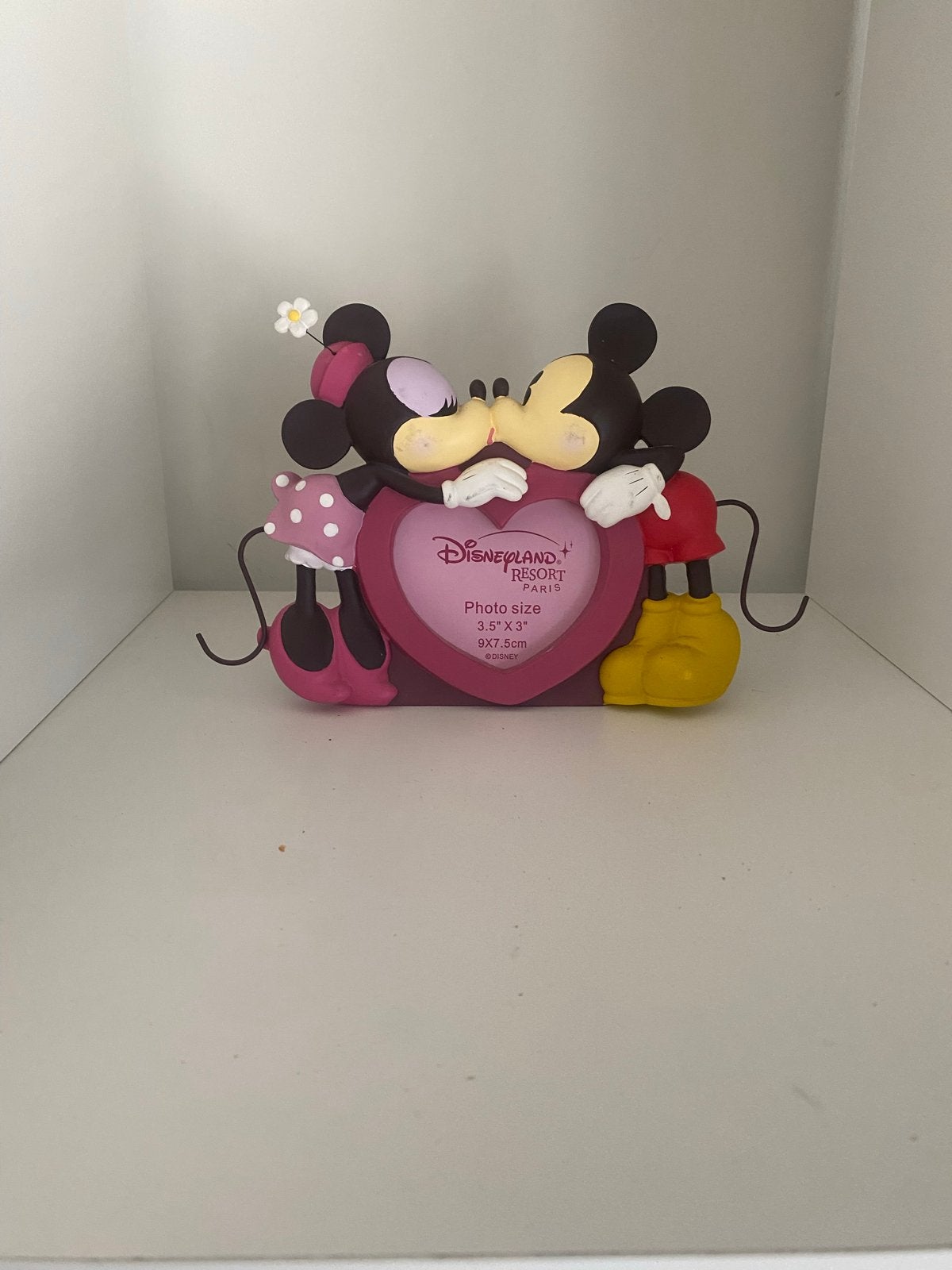 Disney Mickey & Minnie fotolijst Disneyland Parijs, Gebruikt, Meerkleurig, Verzenden, Overige stijlen
