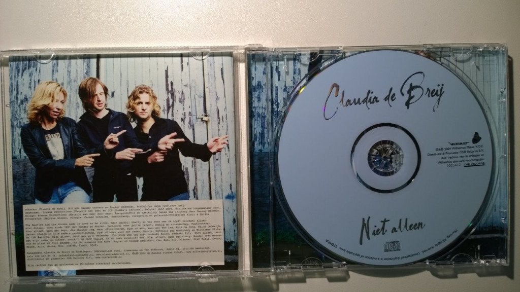 Claudia de Breij - Niet Alleen, Ophalen of Verzenden, Zo goed als nieuw, Pop