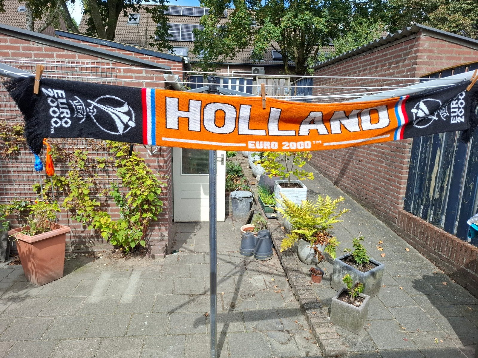 sjaals UEFA Euro 2000 - Holland, België, Tsjechië, Joe, Ophalen of Verzenden, Gebruikt, Overige sporten, Vaantje of Sjaal