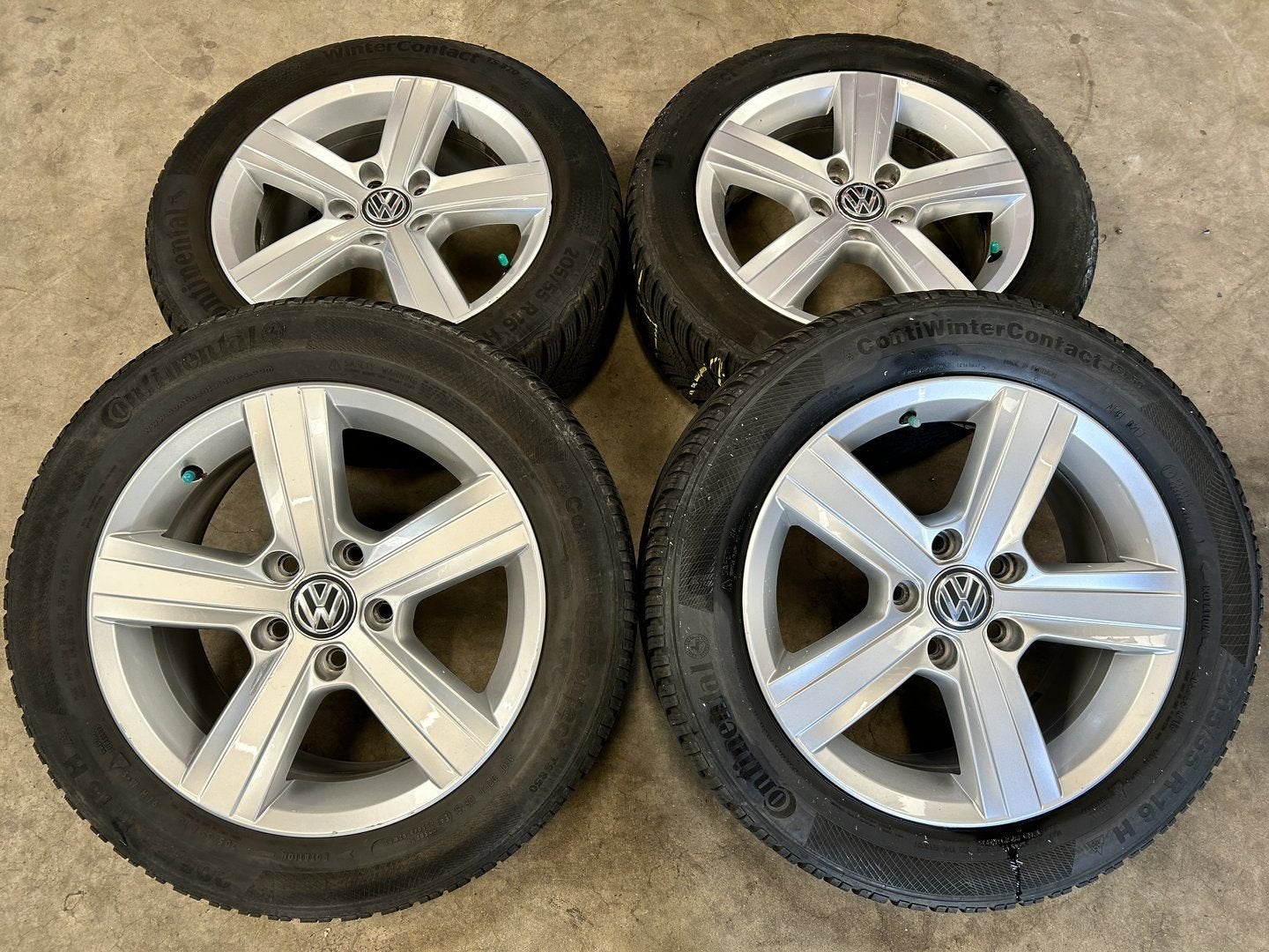 Diversen velgen + winterbanden Volkswagen Golf | Caddy, Gebruikt, 15 inch, -, -