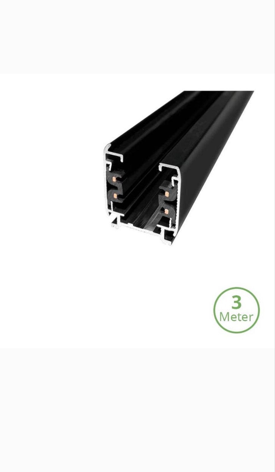 Winkelverlichting 3-fase rail ledverlichting - direct leverb, Metaal, Overige merken, Zwart, Nieuw