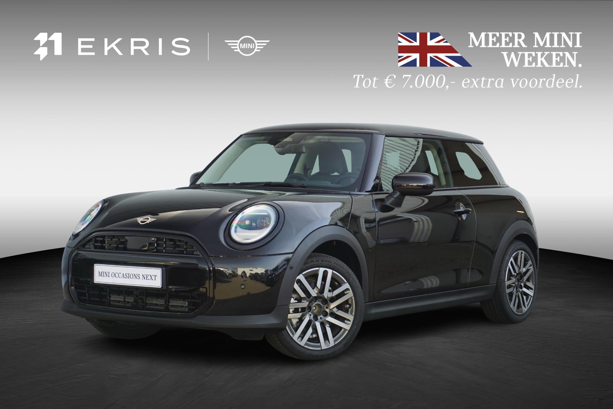 MINI 3-deurs C Classic Trim | Pakket M | Head-Up Display | P, Auto's, Stoelverwarming, Stof, 156 pk, 4 stoelen