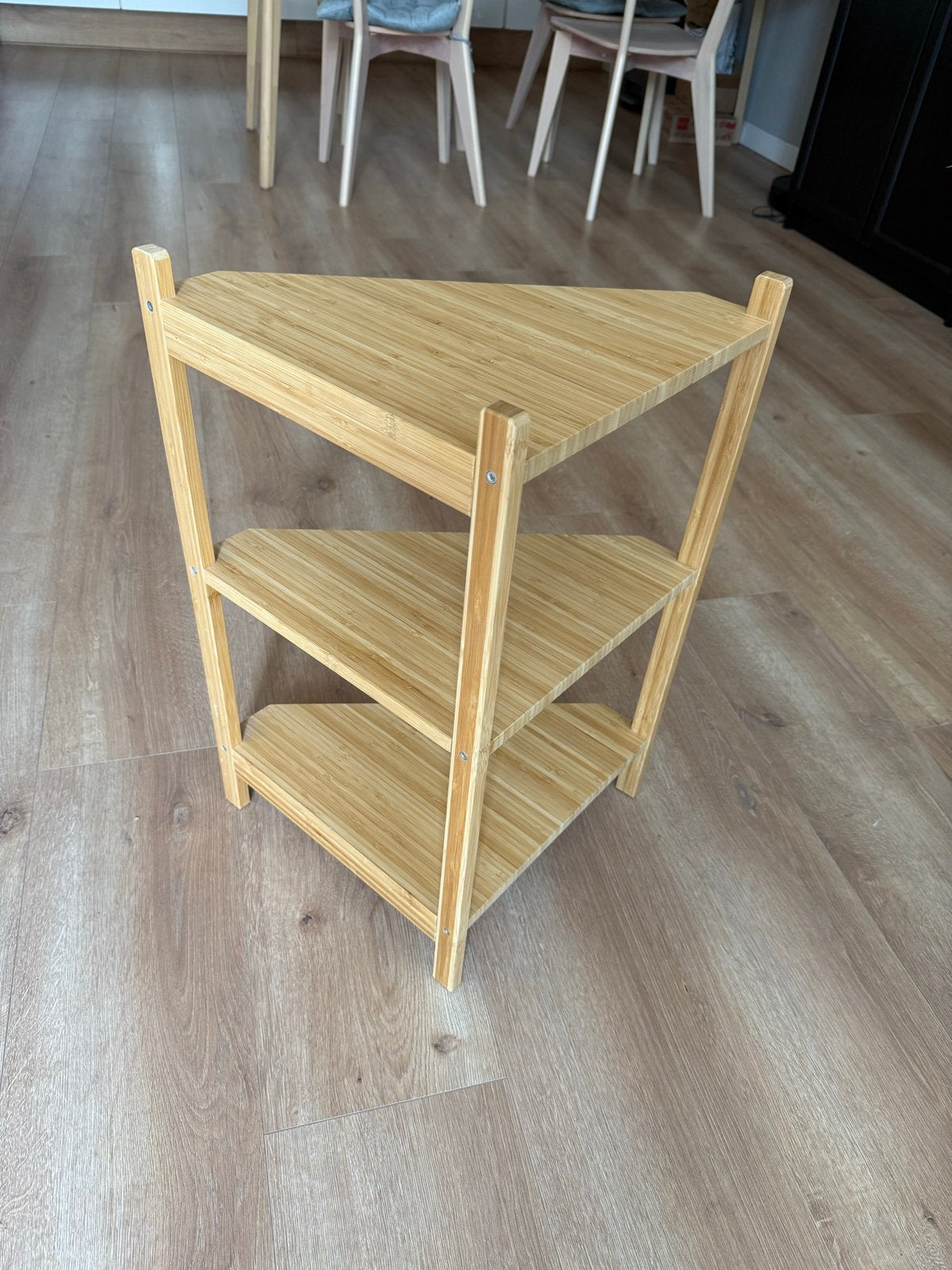 Ikea RÅGRUND Bamboe hoekrekje / Ikea RÅGRUND Bamboo rack, Ophalen, Gebruikt