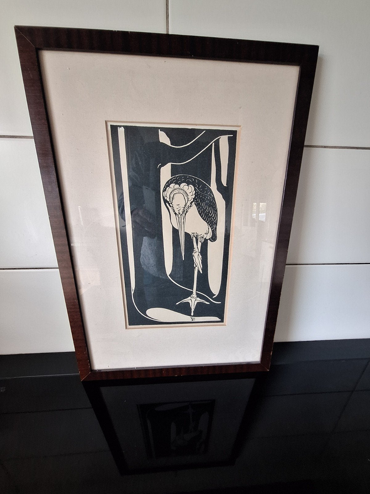 Jan Schonk (1889-1976) - Houtsnede 'Maraboe' (ca. 1920), Ophalen of Verzenden