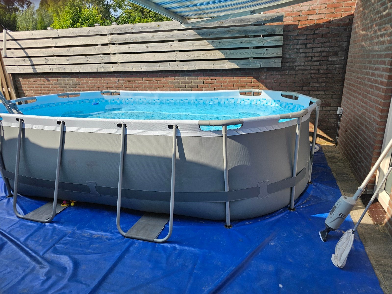 Bestway Power Steel Zwembad 4.27x2.5m met toebehoren, Tuin en Terras, Zwembaden, Ophalen, 200 tot 300 cm, 80 tot 120 cm, Zo goed als nieuw