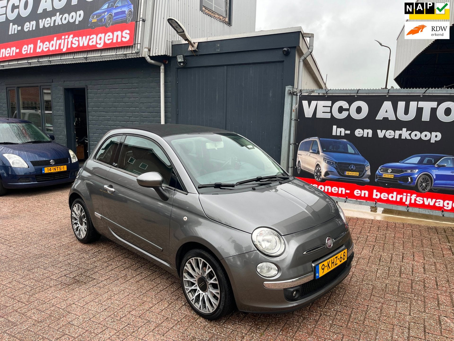 Fiat 500 C 0.9 TwinAir Lounge Nette NL auto met nap Airco de, Auto's, 86 pk, Gebruikt, 31 €/maand, Cabriolet