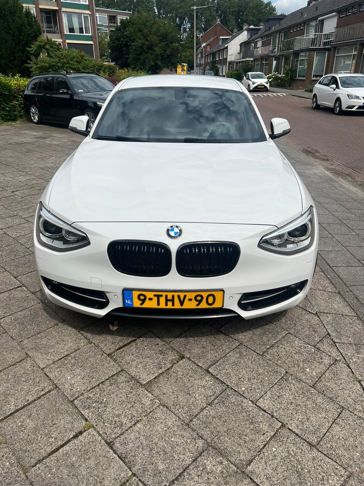 BMW 1-Serie 118I aut 220pk stage 1 Harman Kardon, Auto's, BMW, Achterwielaandrijving, 1295 kg, 4 cilinders, Wit