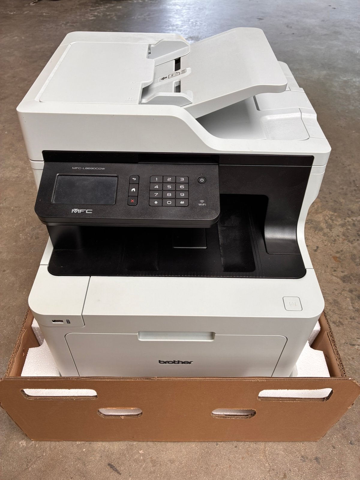 Brother MFC-L869CDW printer kopieerapparaat met kuren, Computers en Software, Printers, Ophalen, Gebruikt, All-in-one, Draadloos