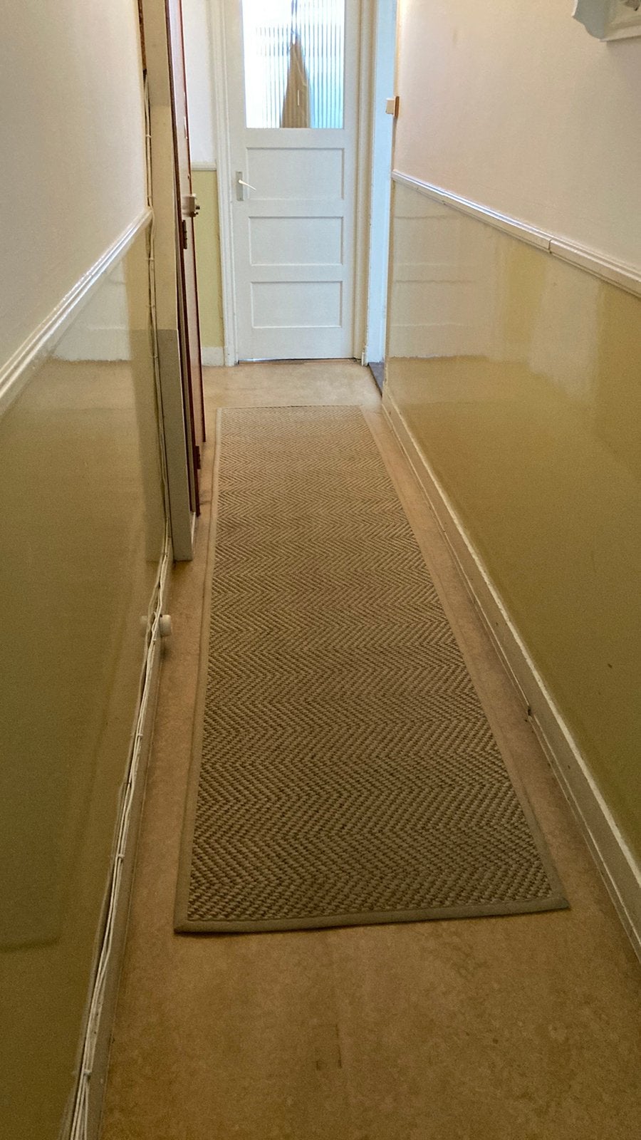 Jute vloerkleed groet, 352x81cm, Ophalen, Gebruikt, 200 cm of meer, 50 tot 100 cm