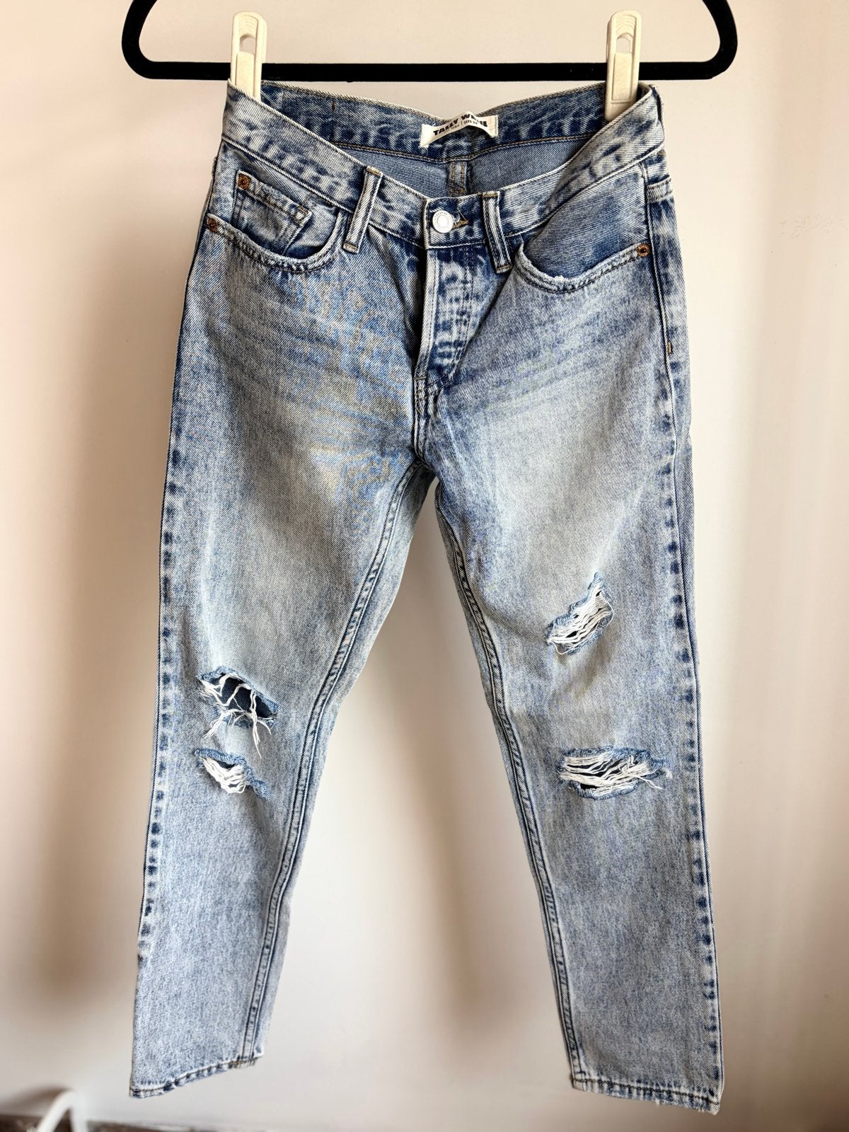Tally Weijl Jessy low waist boyfriend jeans maat 34/36, Ophalen of Verzenden, Zo goed als nieuw, Blauw, W27 (confectie 34) of kleiner